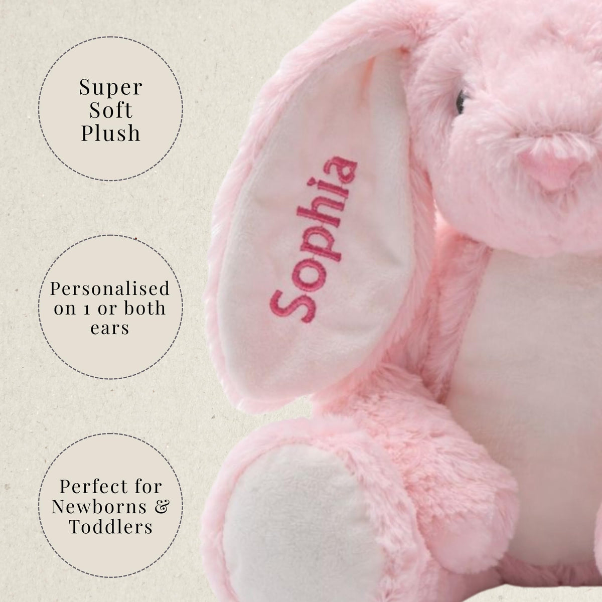 Personalised Teddy Bear with Name for Babies
