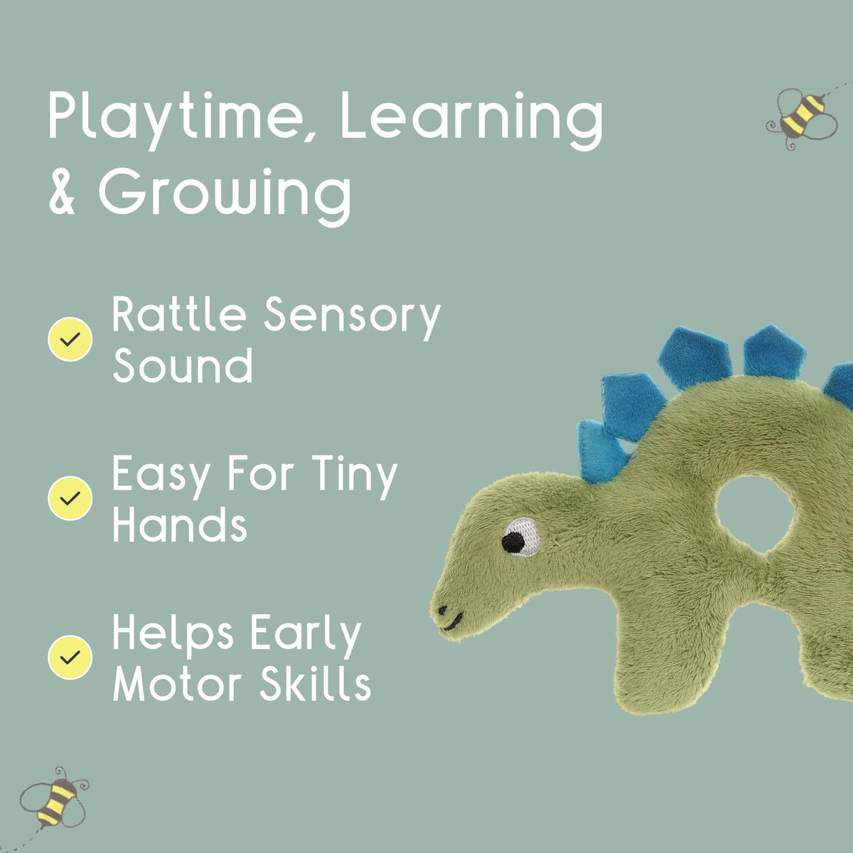 Soft Plush Baby Rattle Toy
