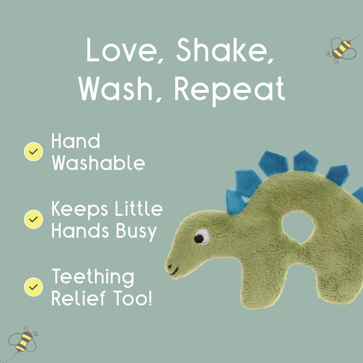 Soft Plush Baby Rattle Toy